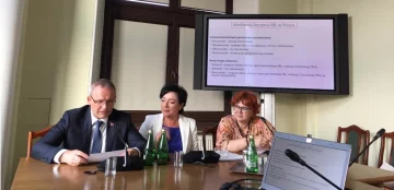 Wiceminister Maciej Miłkowski, poseł Anna Czech, red. Aleksandra Rudnicka